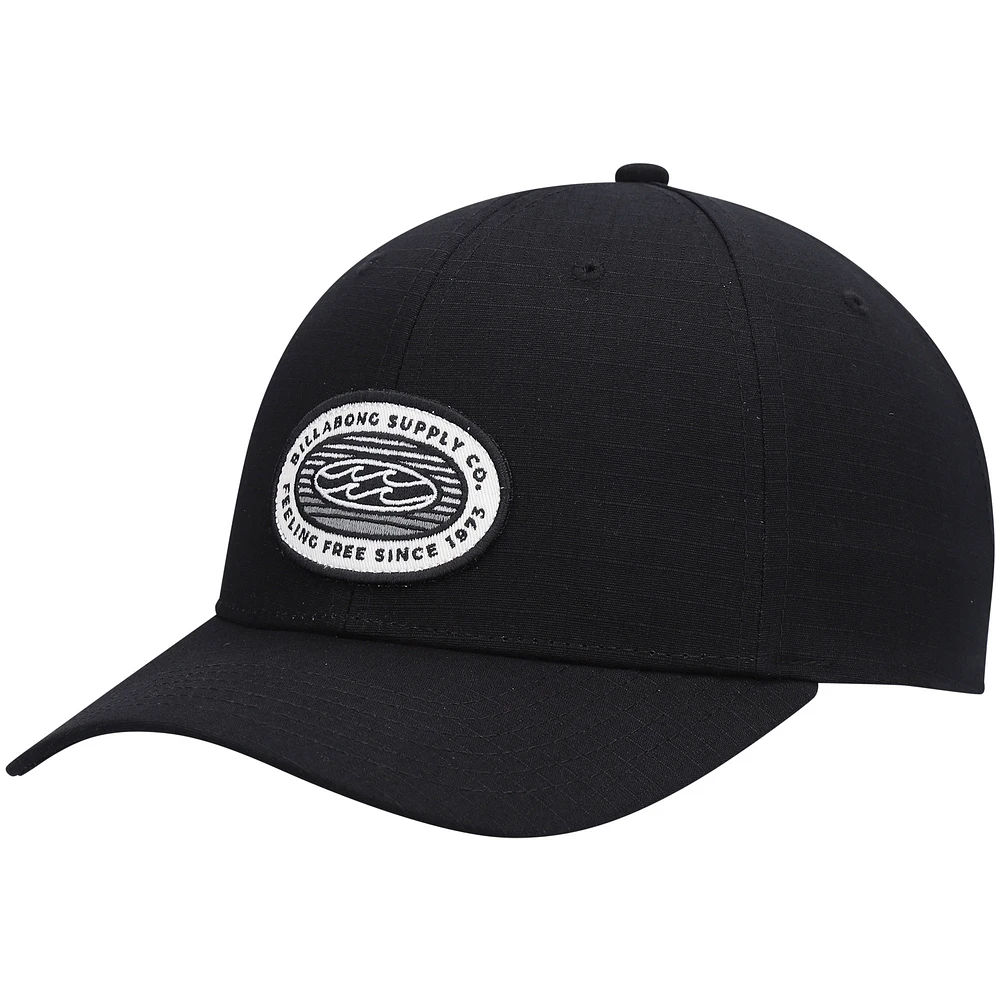 Men's Billabong Black Stealth Walled Snapback Hat