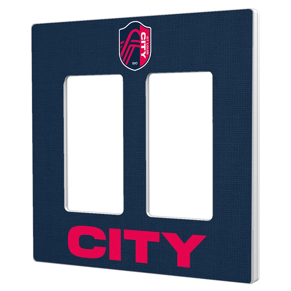 St. Louis City SC Solide Double Rocker Light Switch Plate