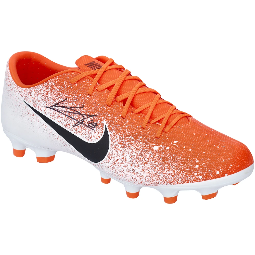 Bruno Fernandes Manchester United Autographed Crimson and White Nike Vapor 12 Academy MG Football Cleat