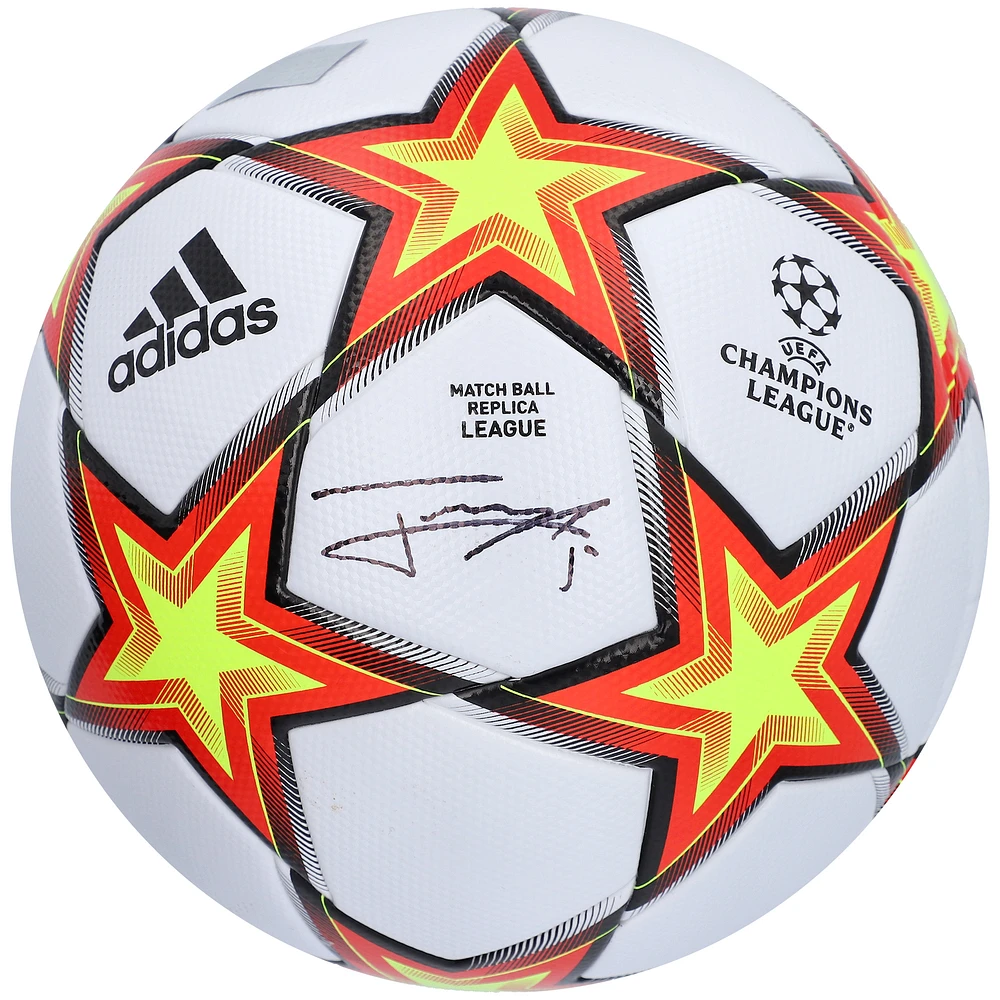 Jorginho Chelsea Autographed adidas 2022 UEFA Champions League Soccer Ball