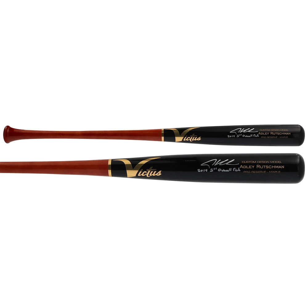 Adley Rutschman Baltimore Orioles Autographed Victus Game Model Bat with ''2019 1ST OVERALL PICK'' Inscription