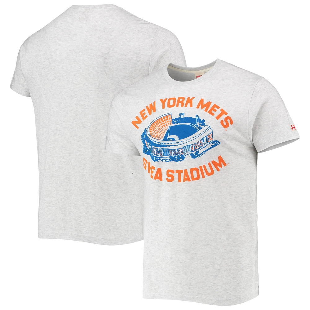 Men's Homage Gray New York Mets Shea Stadium Tri-Blend T-Shirt