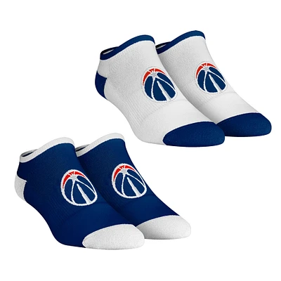 Women's Rock Em Socks Washington Wizards Core Team 2-Pack Low Cut Ankle Sock Set