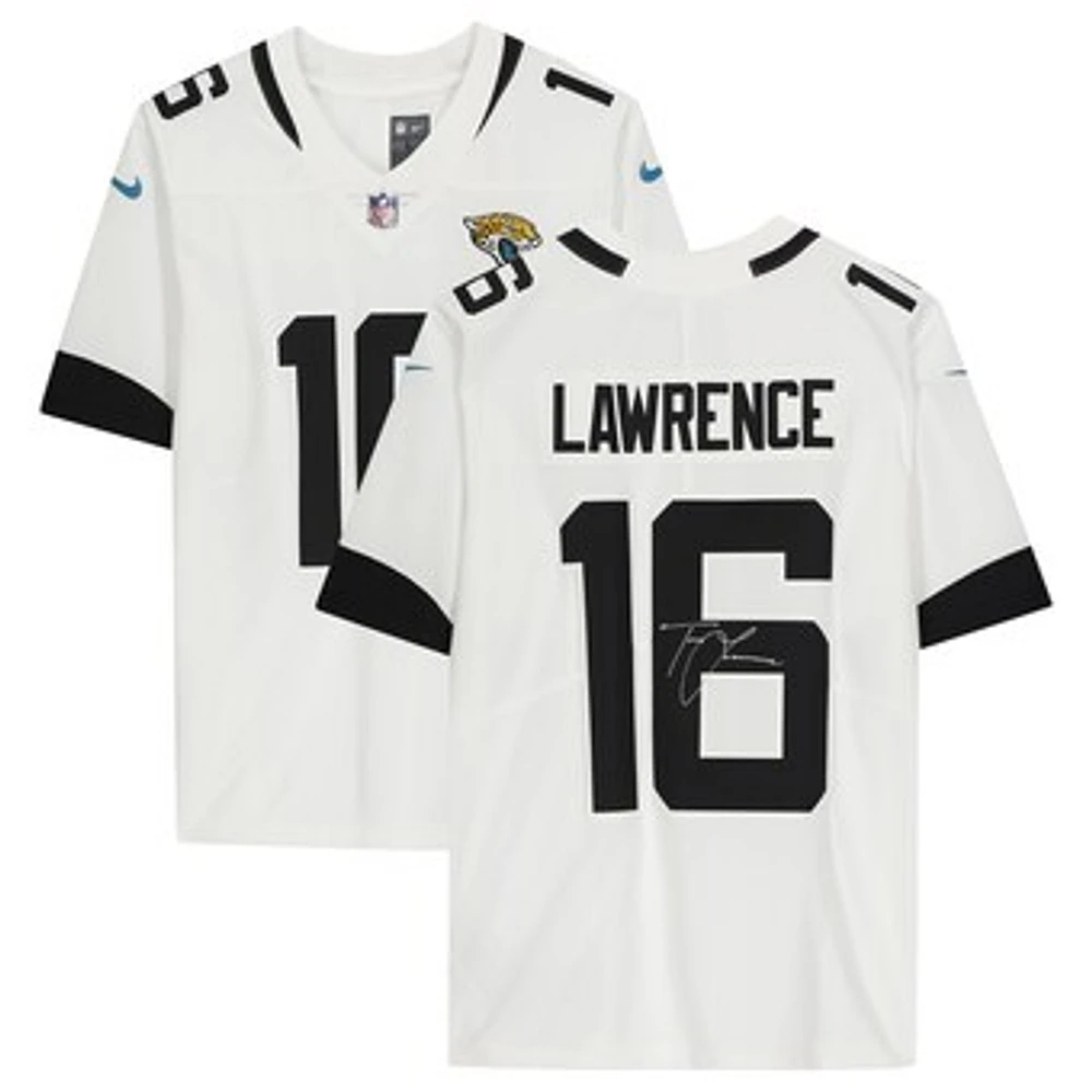 Trevor Lawrence White Jacksonville Jaguars Autographed Nike Limited Jersey