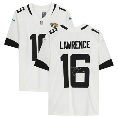 Trevor Lawrence White Jacksonville Jaguars Autographed Nike Limited Jersey