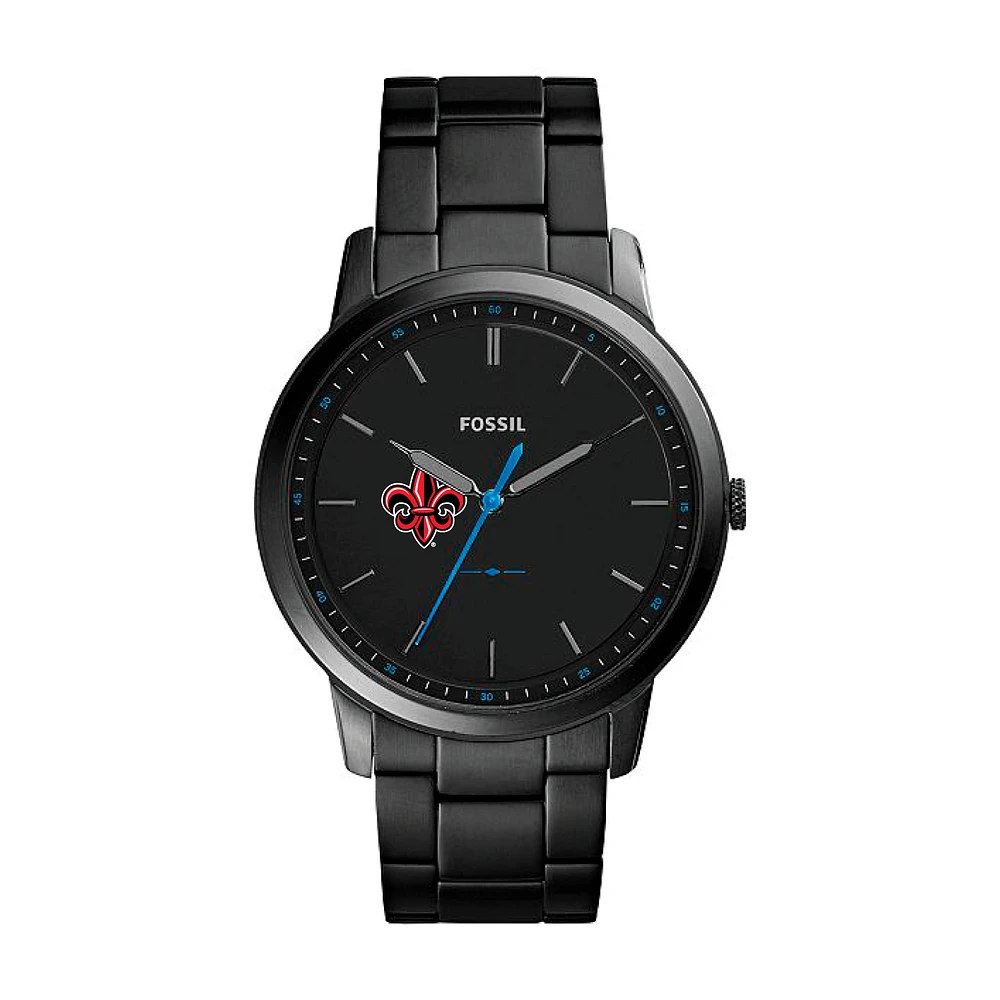 Fossil Louisiana Ragin' Cajuns The Minimalist Slim Stainless Steel Watch