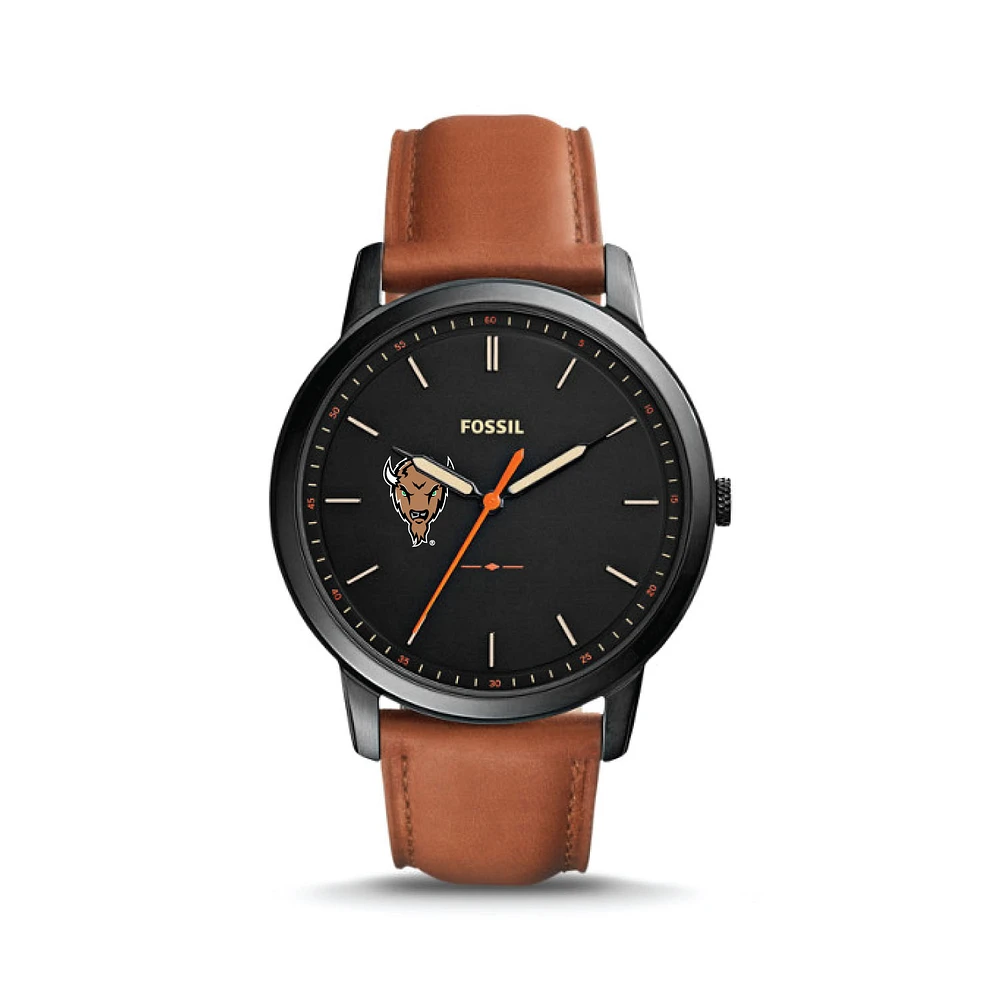 Fossil Marshall Thundering Herd The Minimalist Slim Light Brown Leather Watch