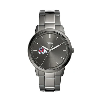 Fossil Fresno State Bulldogs The Minimalist Three-Hand Smoke Watch