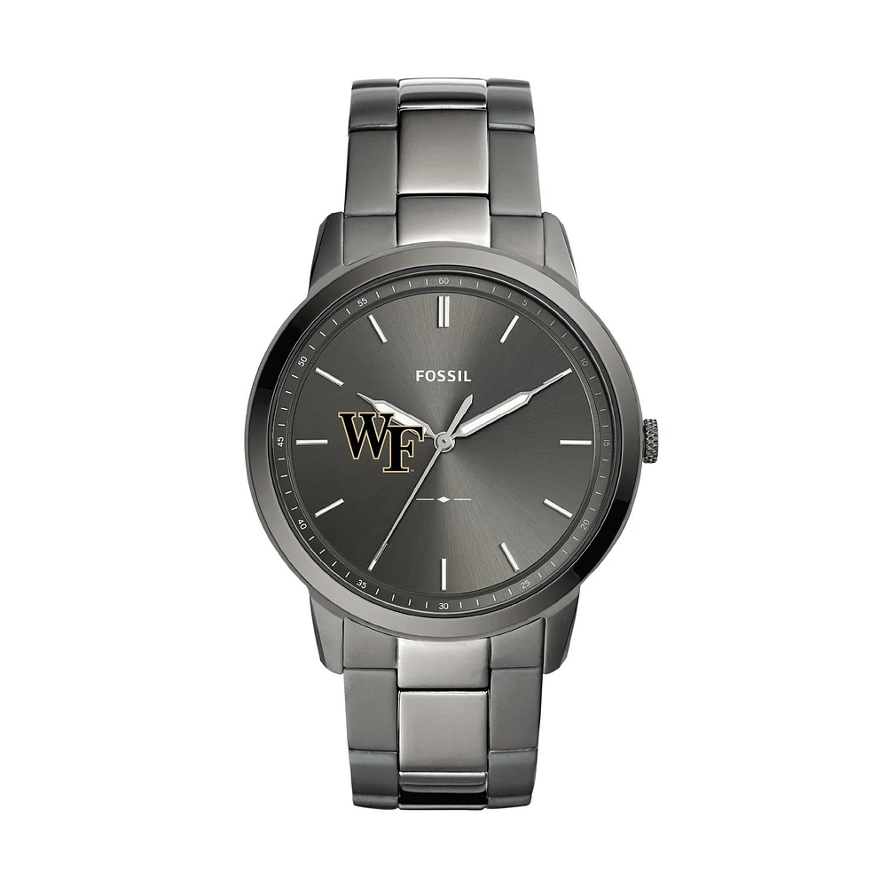 Fossil Wake Forest Demon Deacons The Minimalist Three-Hand Smoke Watch