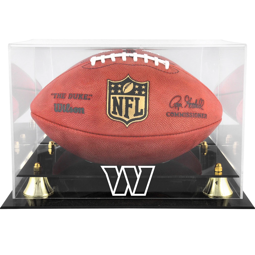 Washington Commanders Golden Classic Team Logo Football Display Case