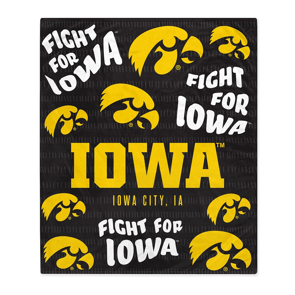 Iowa Hawkeyes 60'' x 70'' Hometown Logo Fleece Blanket