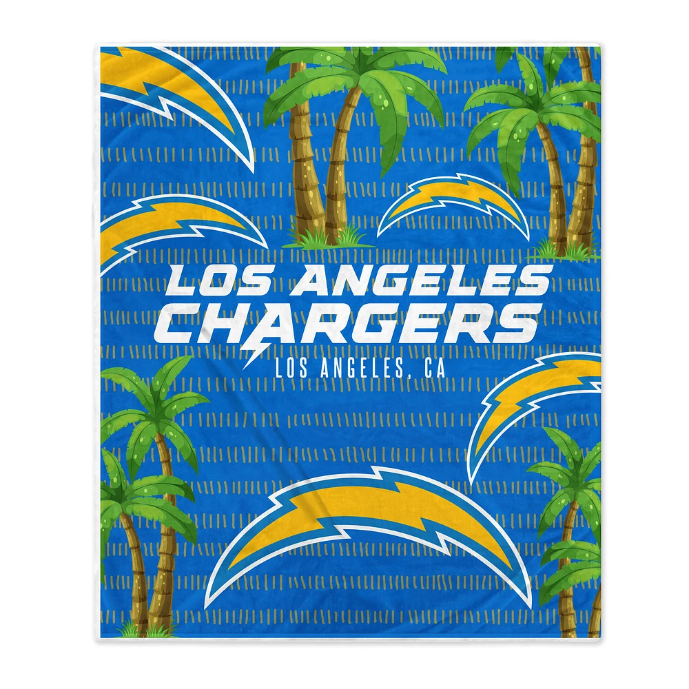 Los Angeles Chargers 60'' x 70'' Hometown Logo Fleece Blanket