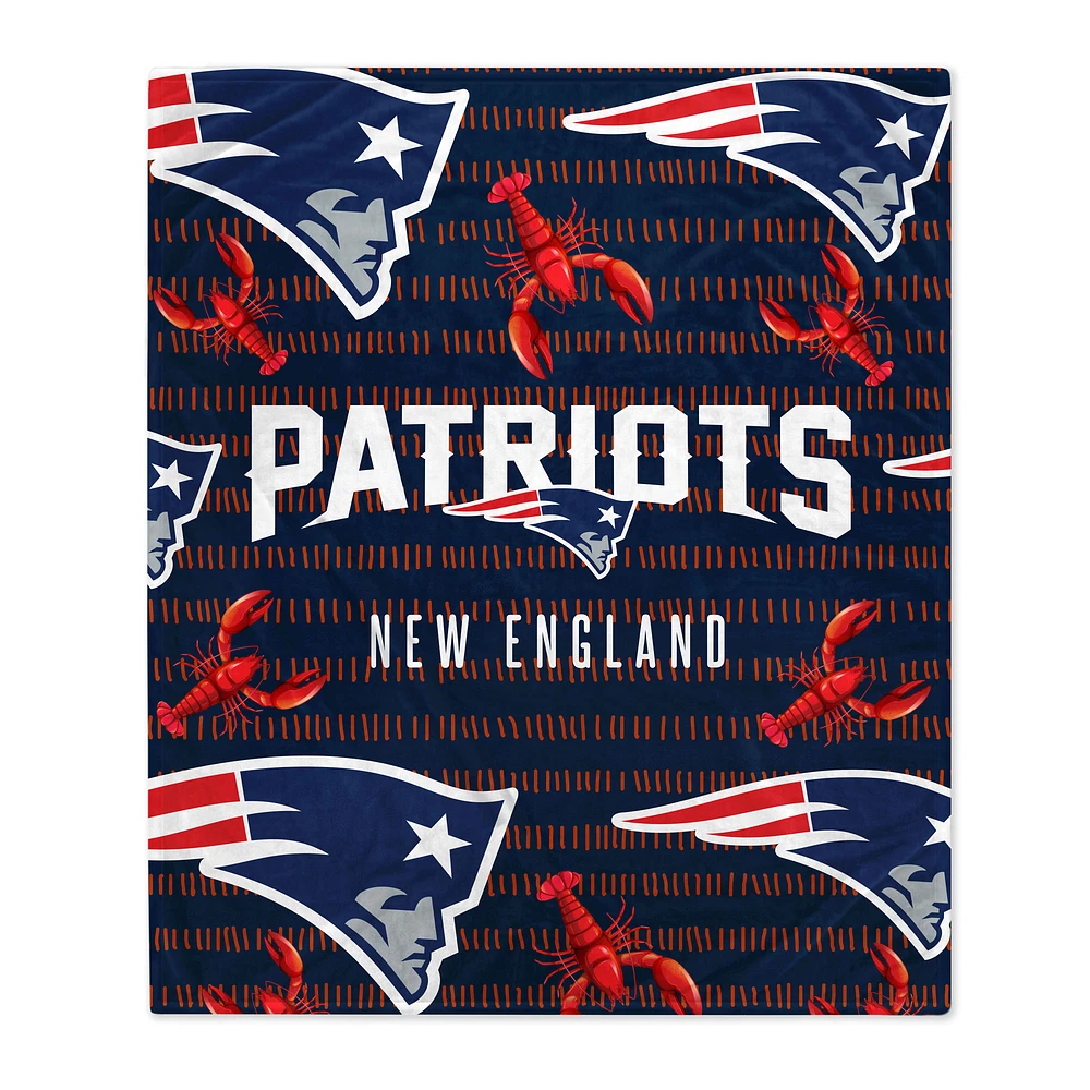 New England Patriots 60'' x 70'' Hometown Logo Fleece Blanket