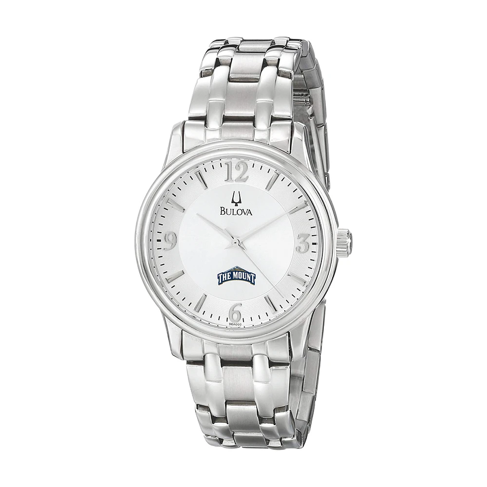 Men's Bulova Silver Mount St. Mary's Mountaineers