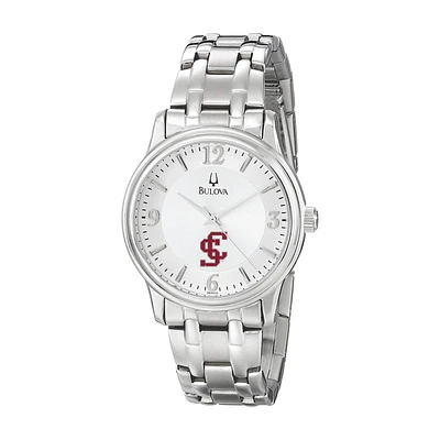 Men's Bulova Silver Santa Clara Broncos