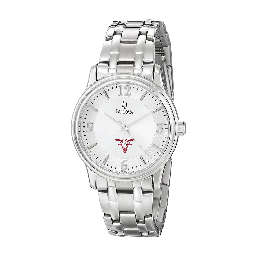 Men's Bulova Silver Worcester Polytechnic Institute Engineers
