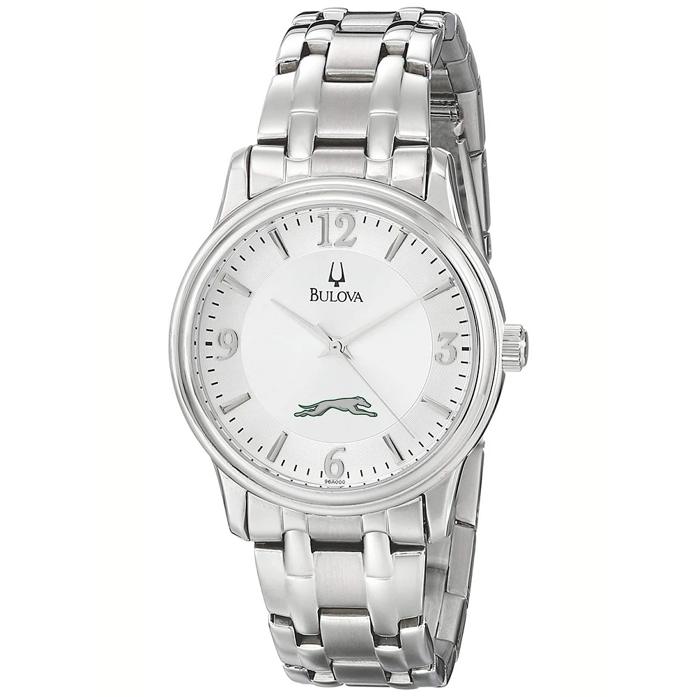 Men's Bulova Silver Eastern New Mexico Greyhounds