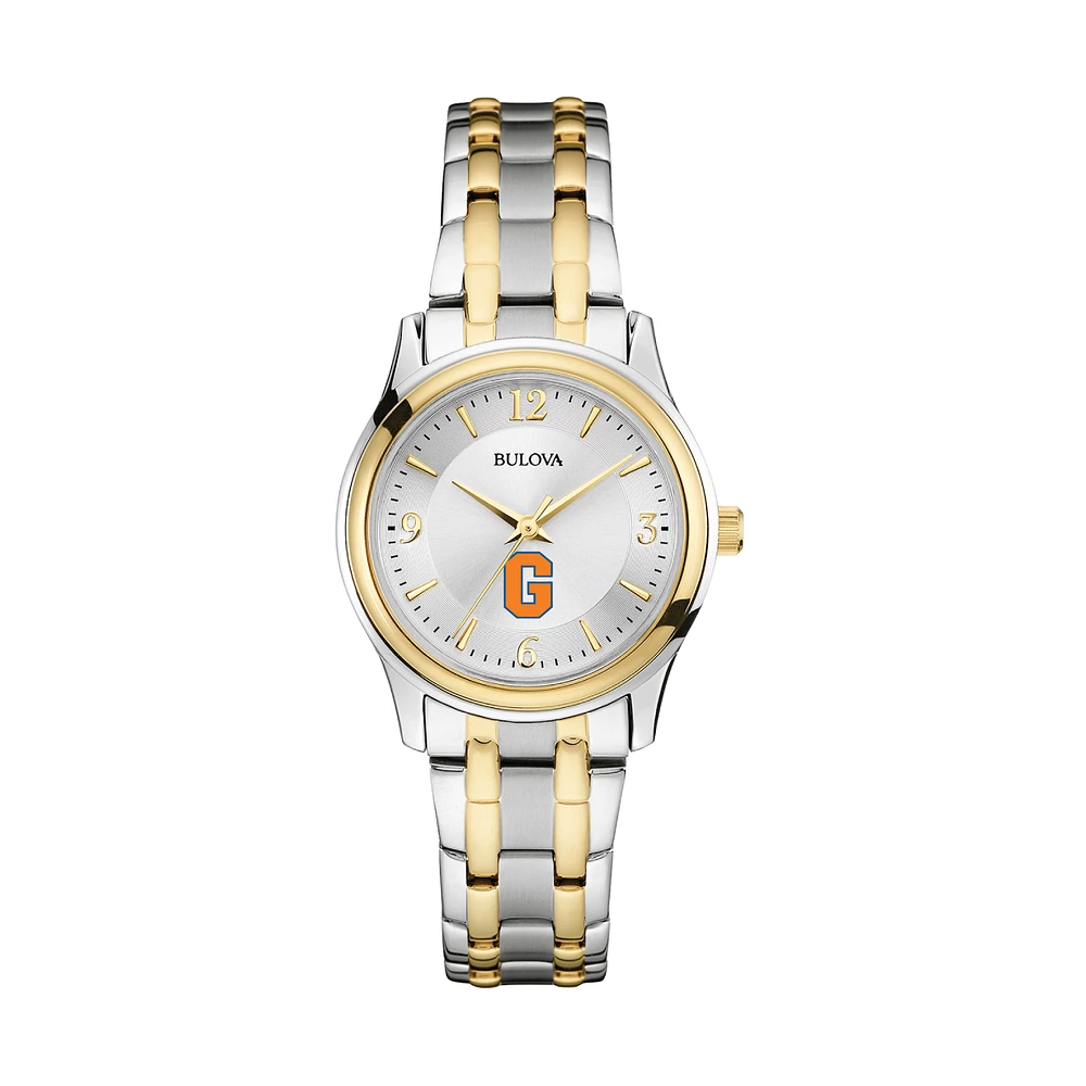 Women's Bulova Silver/Gold Gettysburg Bullets Classic Two-Tone Round Watch