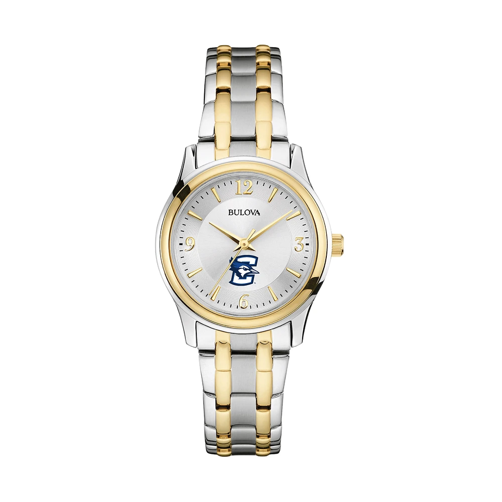 Women's Bulova Silver/Gold Creighton Bluejays Classic Two-Tone Round Watch