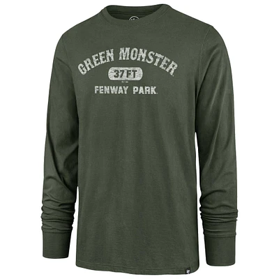 Men's '47 Green Boston Red Sox Distressed Green Monster Long Sleeve T-Shirt