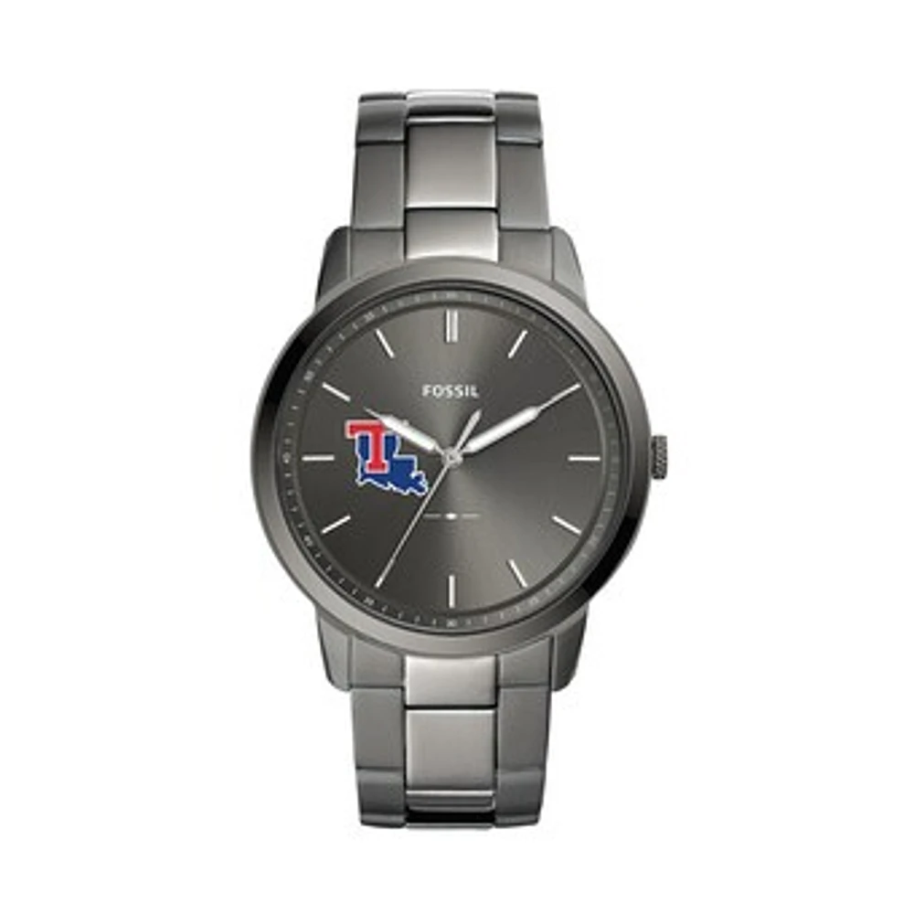 Fossil Louisiana Tech Bulldogs The Minimalist Three-Hand Smoke Watch
