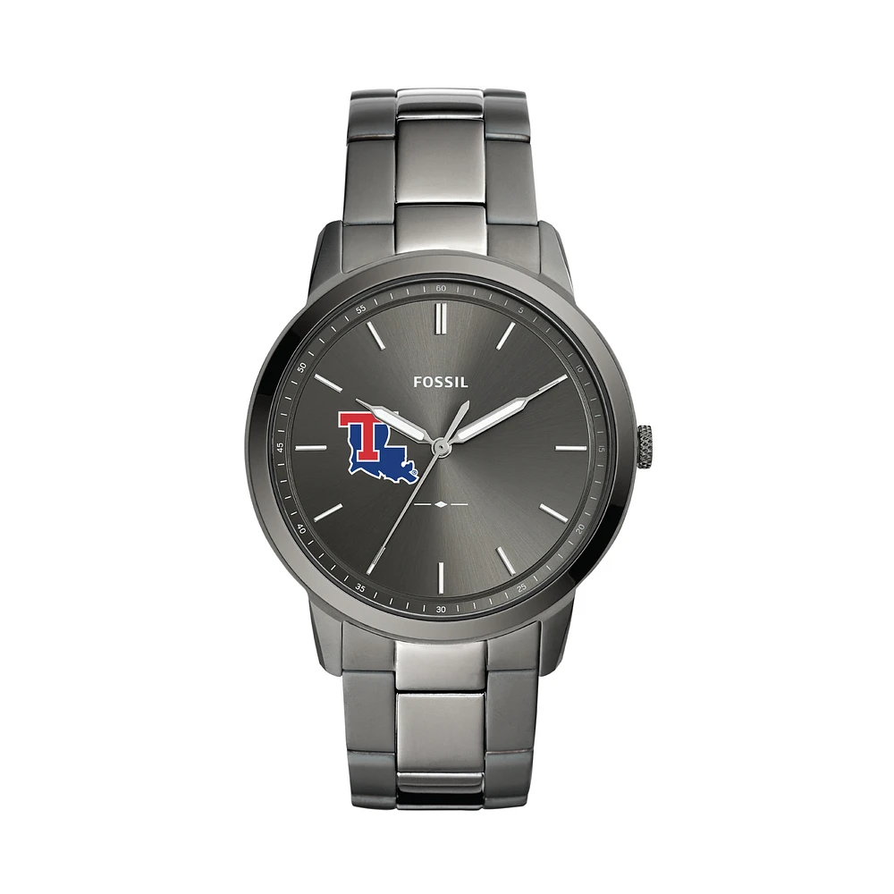 Fossil Louisiana Tech Bulldogs The Minimalist Three-Hand Smoke Watch