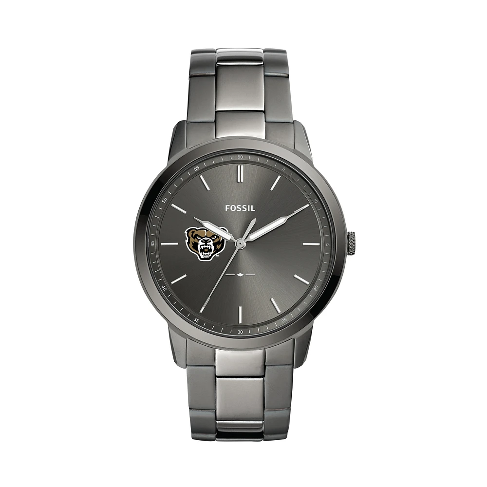 Fossil Oakland Golden Grizzlies The Minimalist Three-Hand Smoke Watch