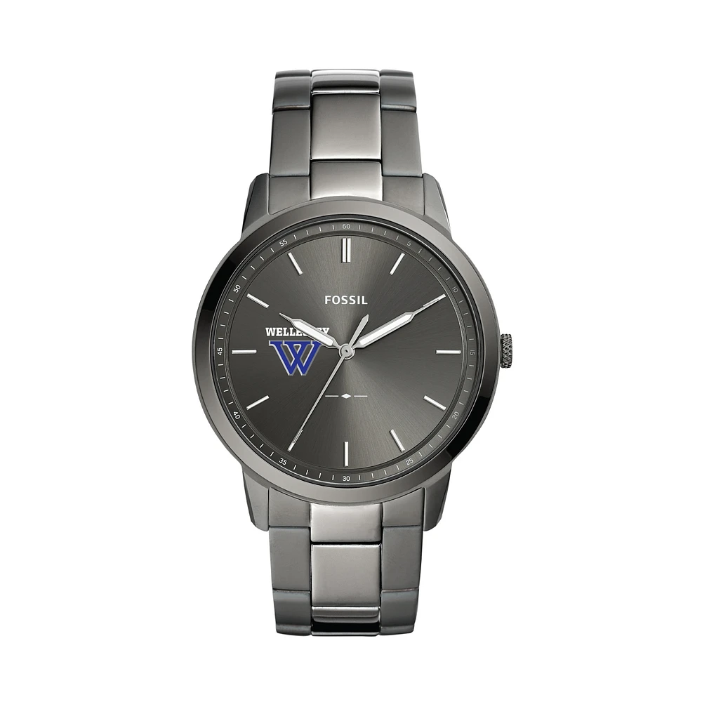 Fossil Wellesley Blue The Minimalist Three-Hand Smoke Watch