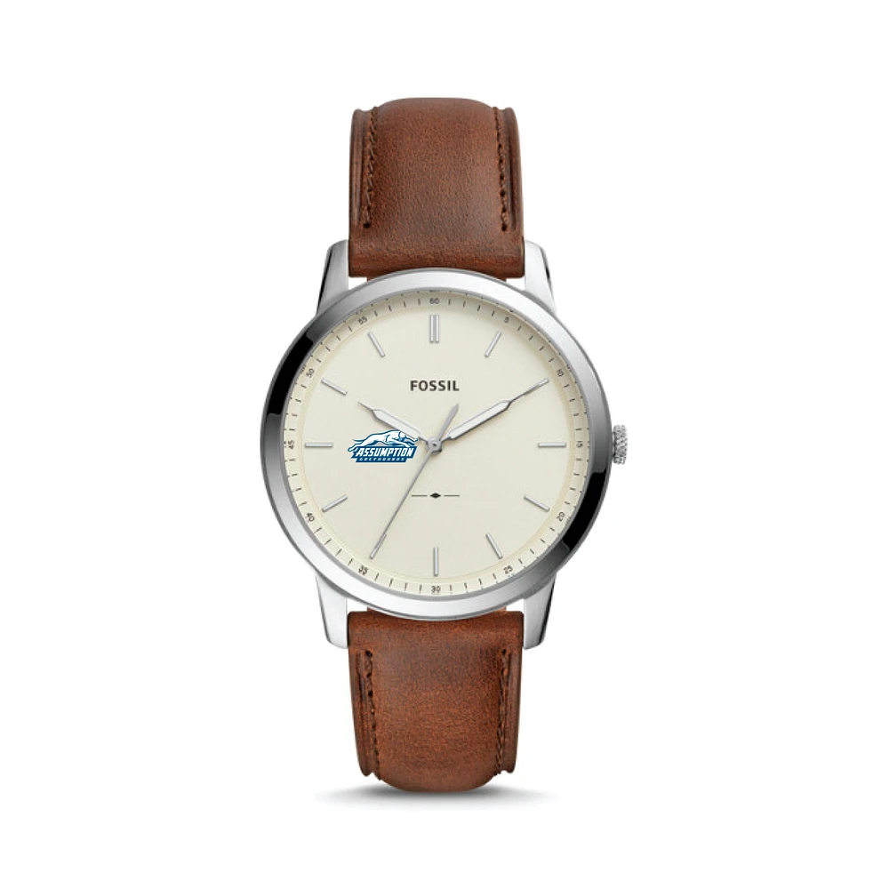 Fossil Assumption Greyhounds The Minimalist Brown Leather Watch
