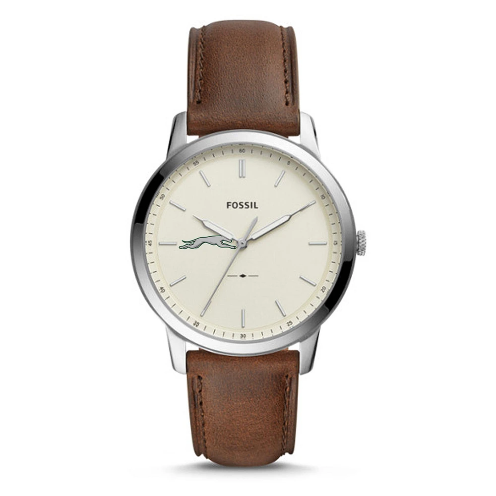 Fossil Eastern New Mexico Greyhounds The Minimalist Brown Leather Watch
