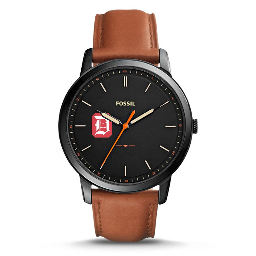 Fossil Duquesne Dukes The Minimalist Slim Light Brown Leather Watch