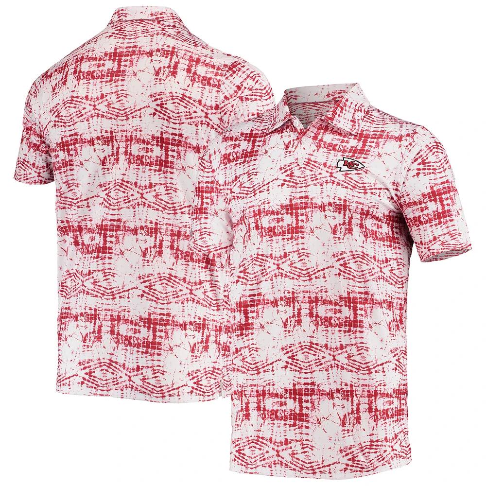 Men's Antigua Red Kansas City Chiefs Vivid Polo