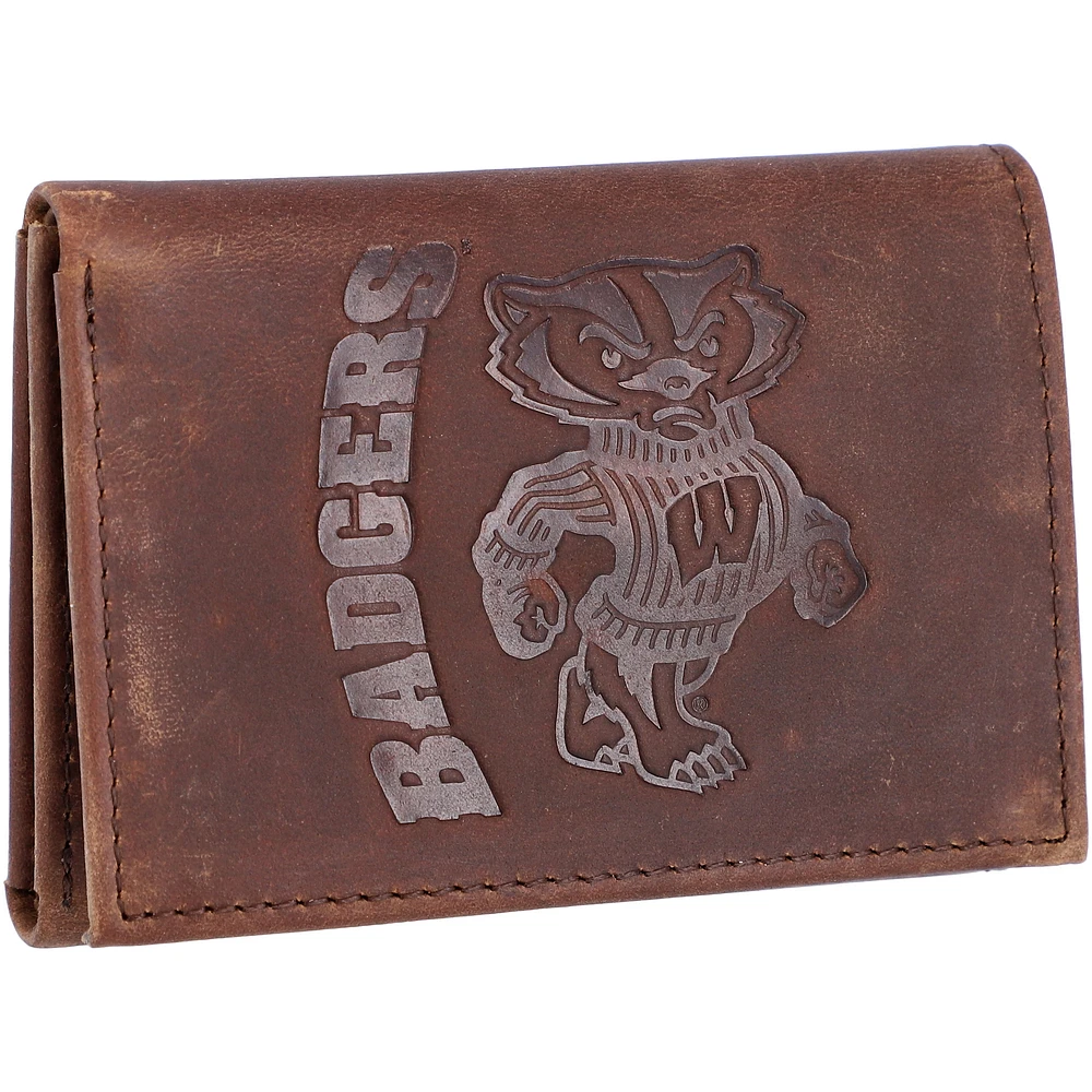 Wisconsin Badgers Leather Team Tri-Fold Wallet