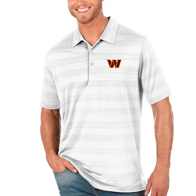 Men's Antigua White Washington Commanders Compass Polo