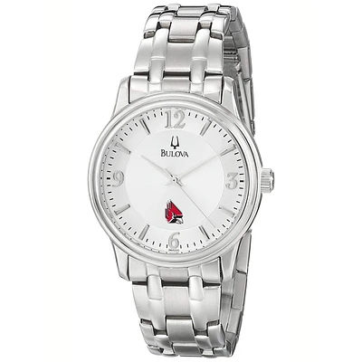 Men's Bulova Silver Ball State Cardinals