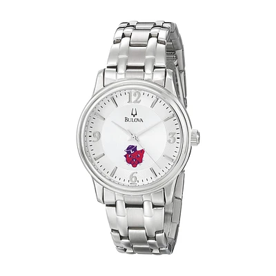 Men's Bulova Silver Linfield Wildcats