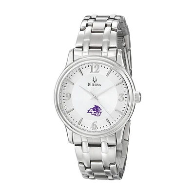 Men's Bulova Silver Abilene Christian University Wildcats