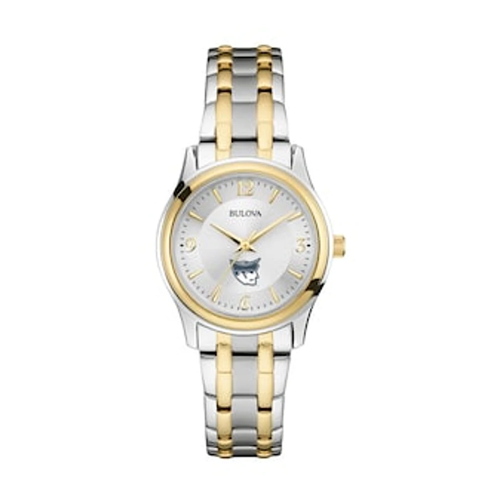 Women's Bulova Silver/Gold Marietta College Pioneers Classic Two-Tone Round Watch
