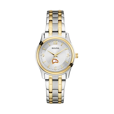 Women's Bulova Silver/Gold Winthrop Eagles Classic Two-Tone Round Watch