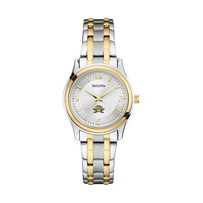 Women's Bulova Silver/Gold Northern Kentucky University Norse Classic Two-Tone Round Watch