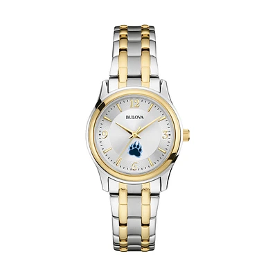 Women's Bulova Silver/Gold CUNY Baruch College Classic Two-Tone Round Watch