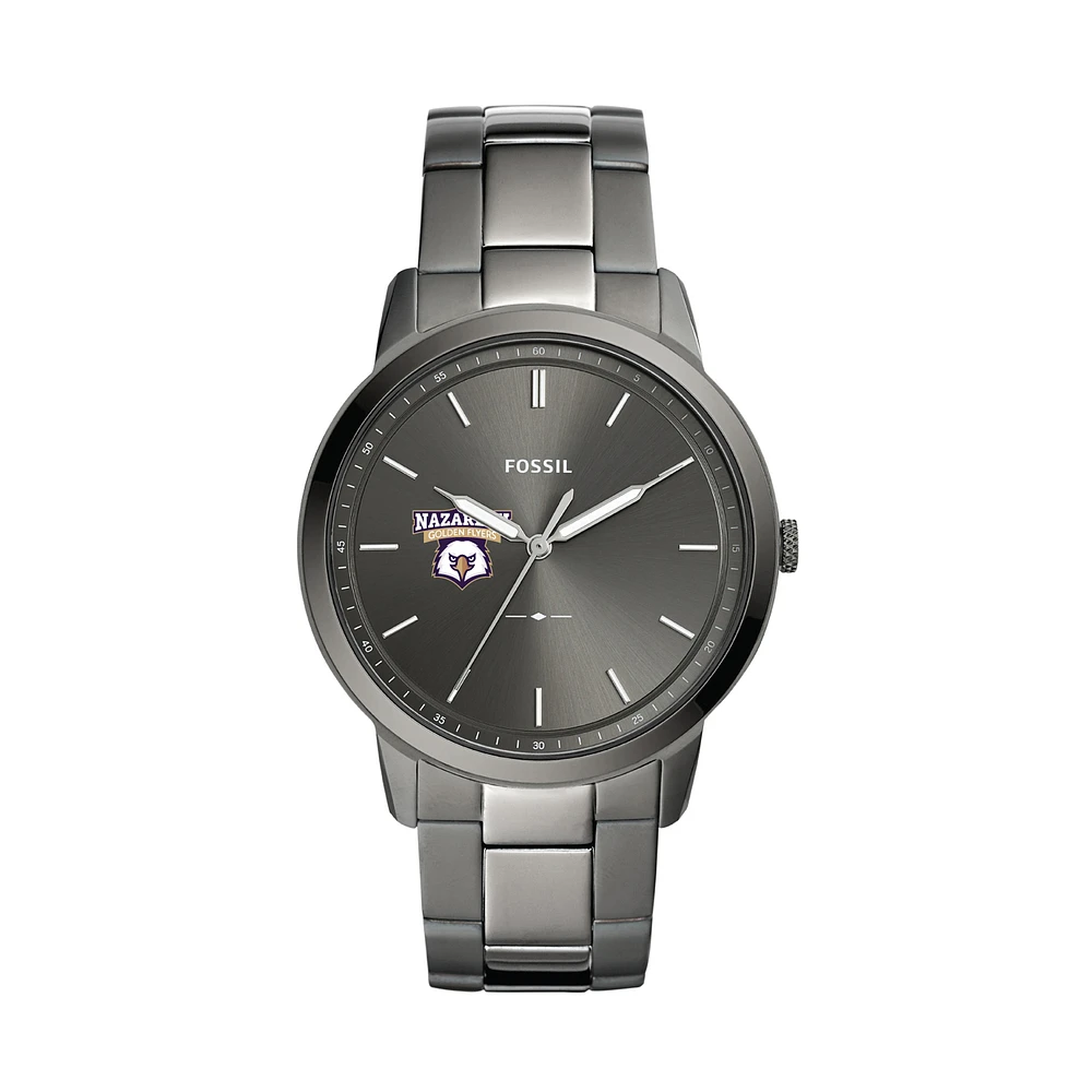 Fossil Nazareth College Golden Flyers The Minimalist Three-Hand Smoke Watch