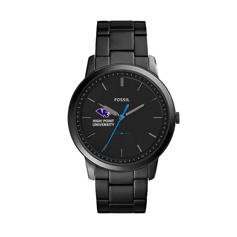 Fossil Black High Point Panthers The Minimalist Slim Stainless Steel Watch