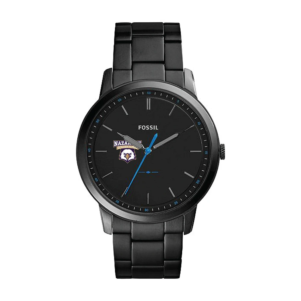 Fossil Black Nazareth College Golden Flyers The Minimalist Slim Stainless Steel Watch