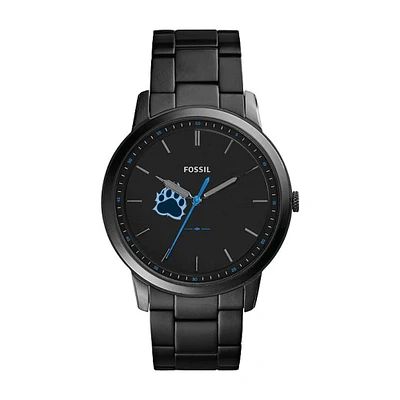 Fossil Black CUNY Baruch College The Minimalist Slim Stainless Steel Watch
