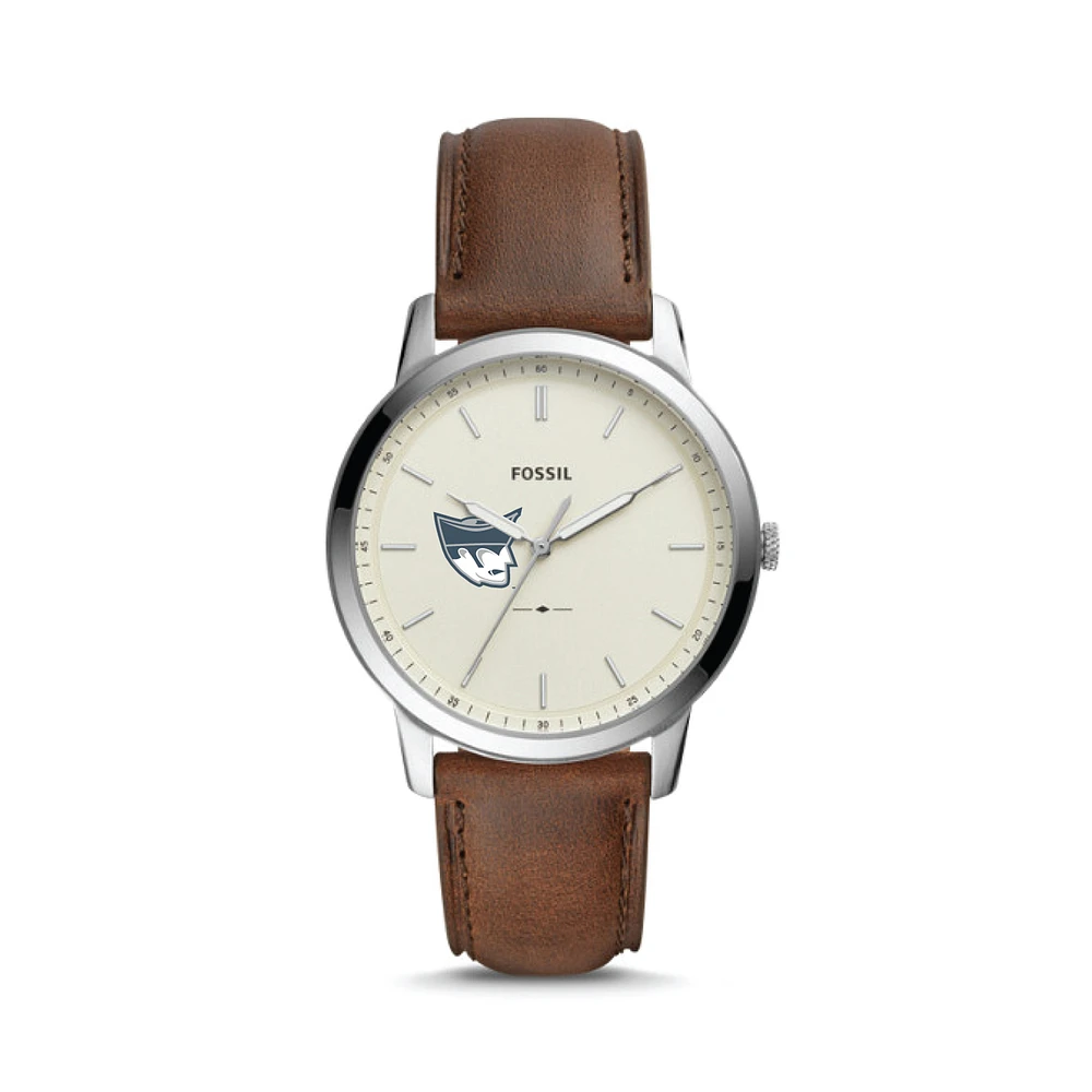 Fossil Marietta College Pioneers The Minimalist Brown Leather Watch