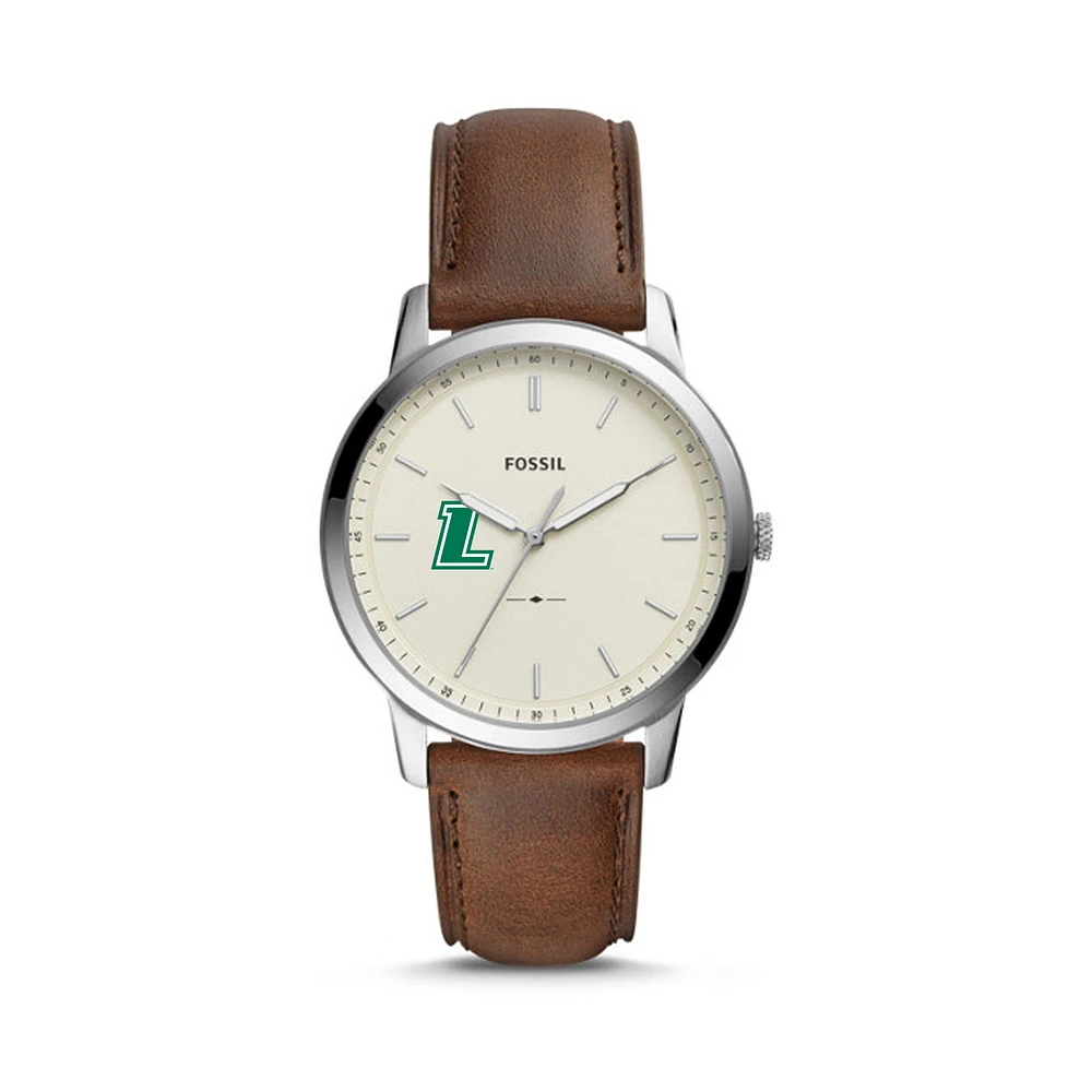Fossil Loyola Greyhounds The Minimalist Brown Leather Watch