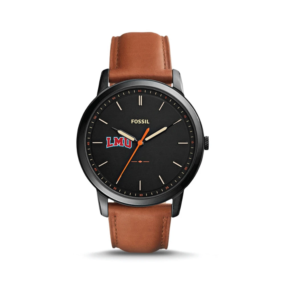 Fossil Loyola Marymount Lions The Minimalist Slim Light Brown Leather Watch