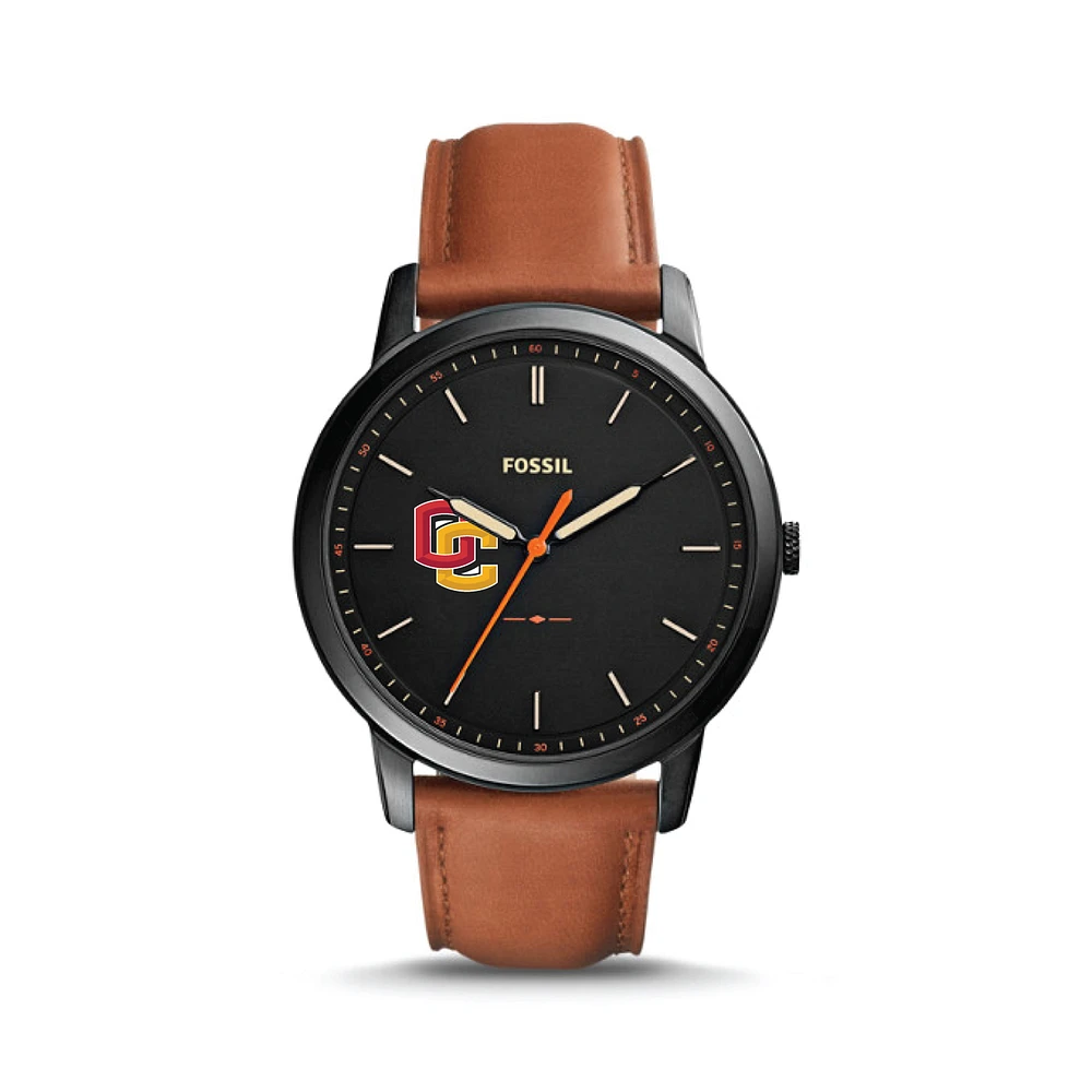 Fossil Oberlin Yeomen The Minimalist Slim Light Brown Leather Watch