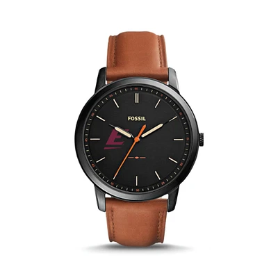 Fossil Eastern Kentucky Colonels The Minimalist Slim Light Brown Leather Watch